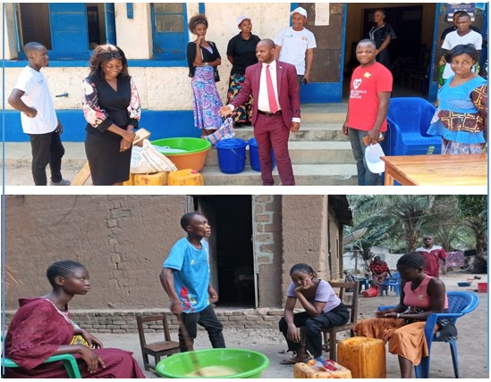 Remise de Kits AGRs aux jeunes filles pour leur autonomisation et orientation sur la production du Savon dans le territoire de Manono