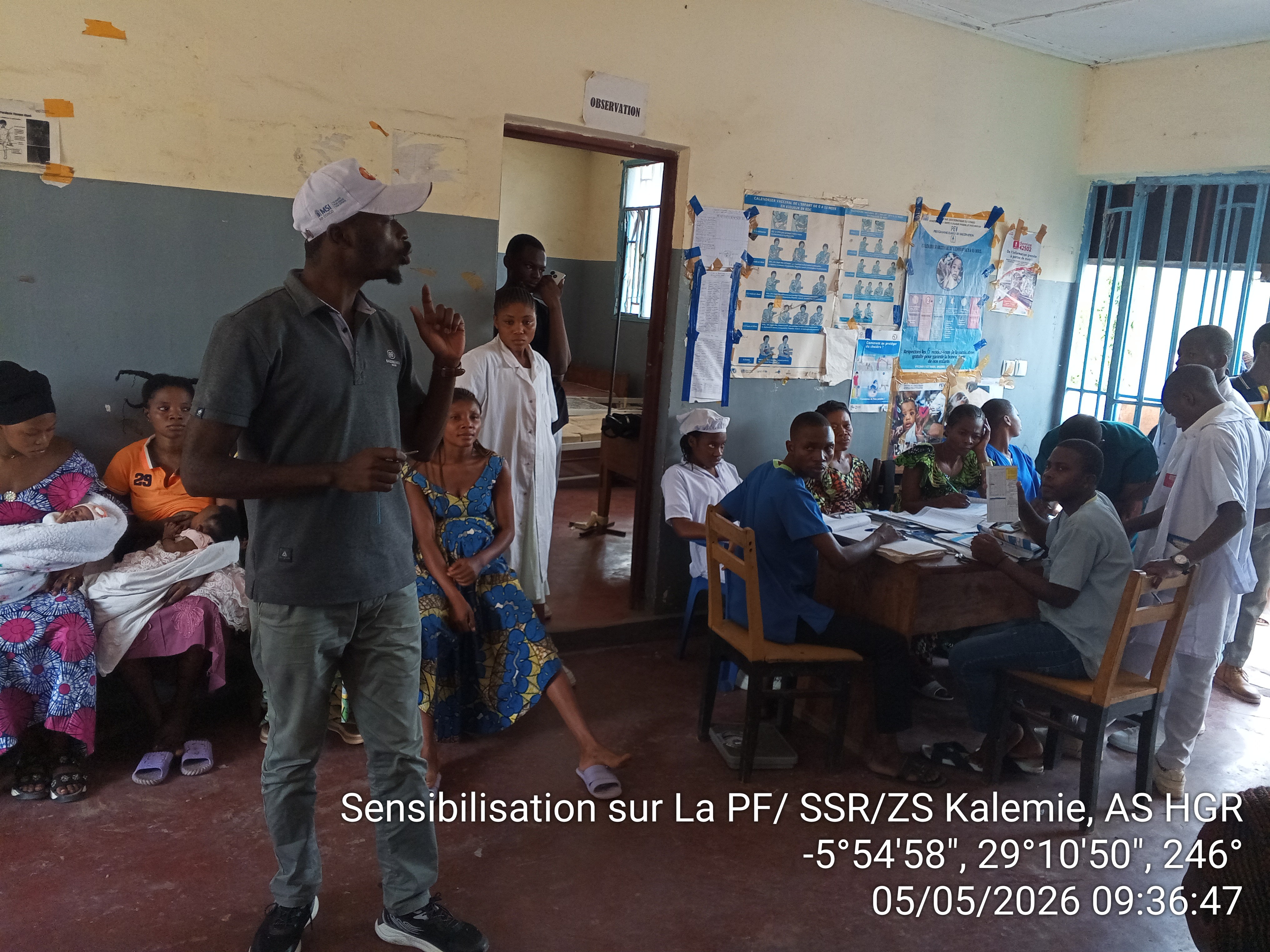 Sensibilisation sur PF/SSR/ZS Kalemie ,AS HGR, le 05/05/2026